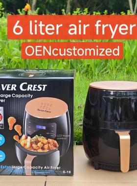 6L Air fryer 多功能智能触屏烤箱大容量空气炸锅电炸锅薯条机