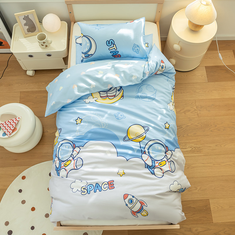 幼儿园宝宝被子三件套全棉四季儿童被套婴儿床六件套儿童午睡被褥