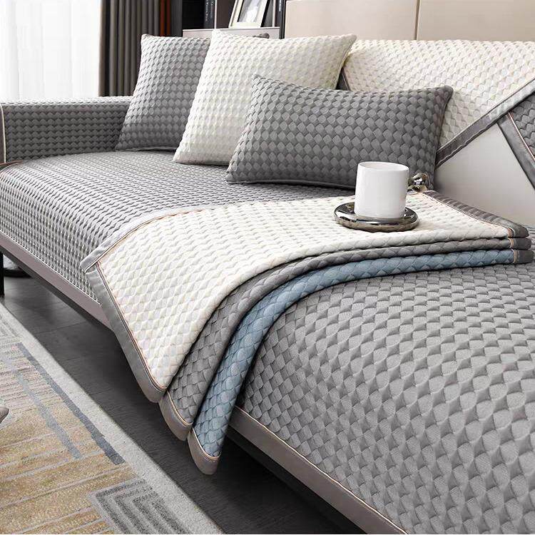 夏季透气吸汗凉豆豆沙发垫夏天凉席坐垫子凉而不冰沙发巾外贸