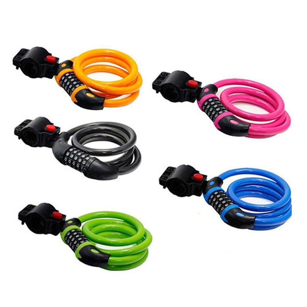 TY566密码防盗公路自行车锁挂锁折叠车锁山地车5位密码锁