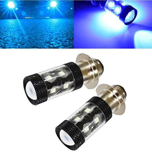 摩托车LED大灯H6/H6M/P15D 50W 摩托车大灯高亮高流明8000K冰蓝光