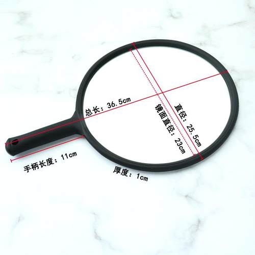 厂家时尚塑料手柄迷你双面镜随身化妆镜子手持大号便携放大镜