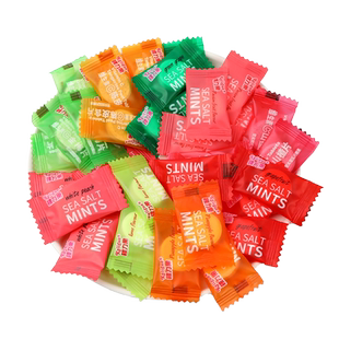 棵力果无糖海盐薄荷糖商用清新口气酒店火锅饭店休闲接待糖果零食