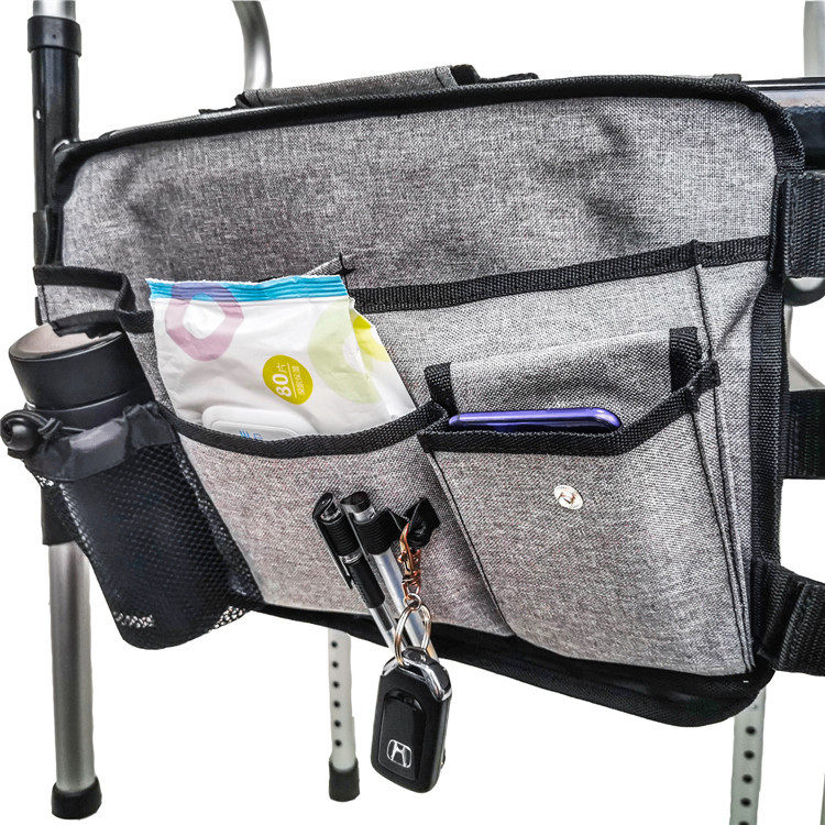 WALKER STORAGE CRUTCH BAG NEWSPAPER CASE SORTING BAG SHOPPING BAG FOR THE ELDERLY CART WHEELCHAIR STORAGE BAG