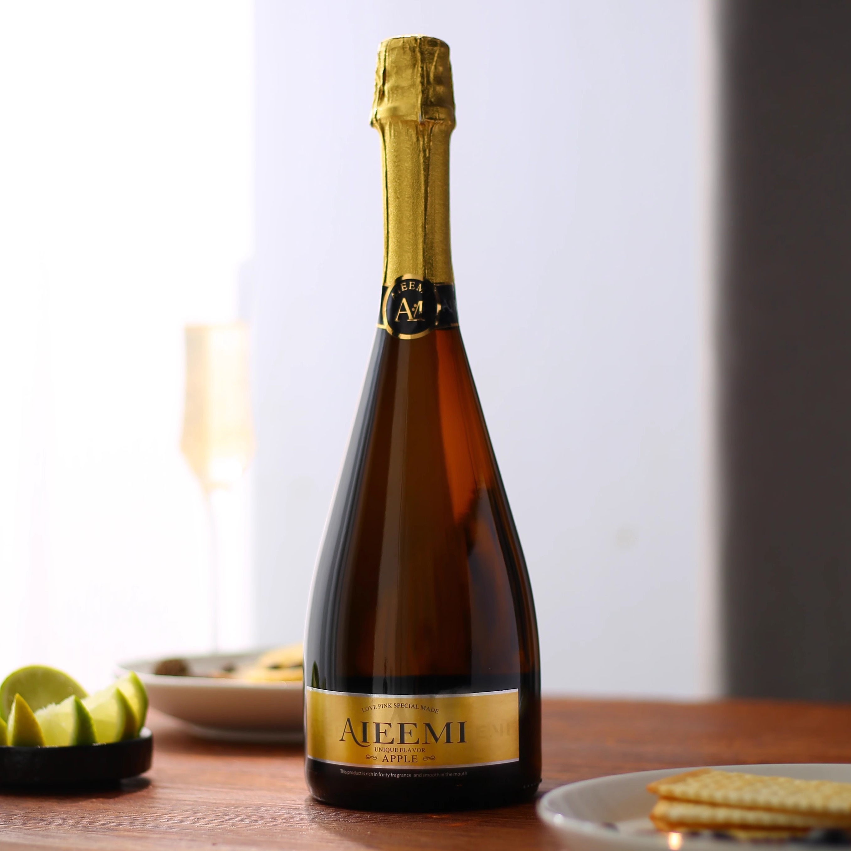 哎蜜气泡酒Aieemi苹果cider荔枝莫斯卡托起泡白葡萄酒甜型moscato