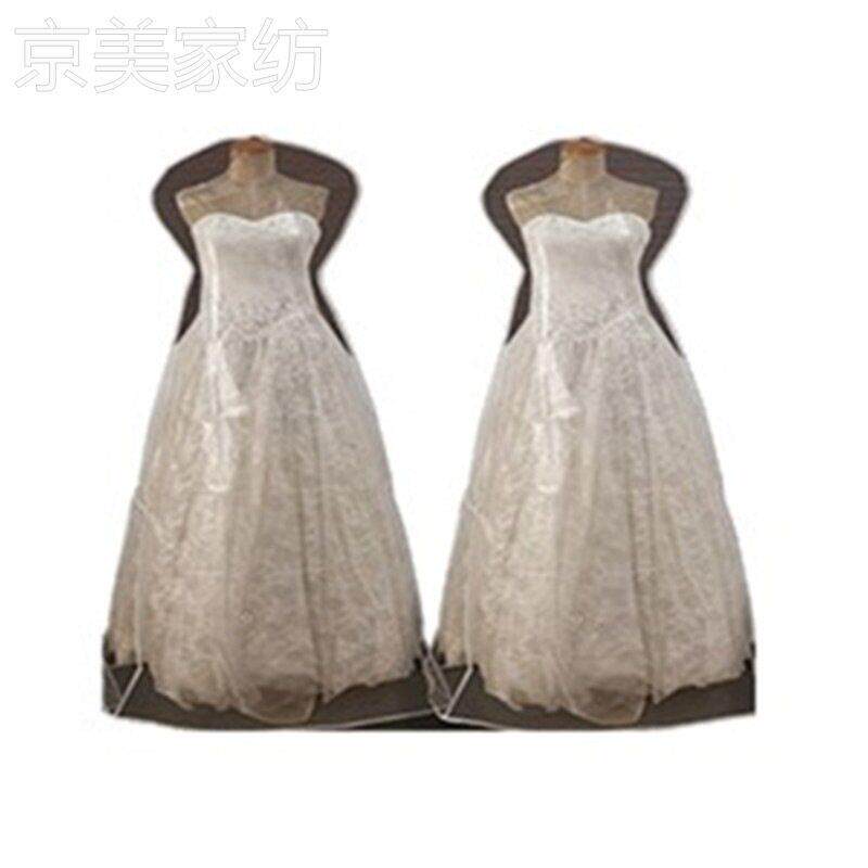 ZQ加厚透明大拖尾鱼尾婚纱防尘罩长款礼服秀禾大衣西服防尘套挂