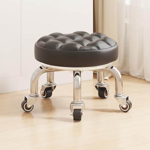 滑轮矮凳移动小凳子带轮家用万向轮家务拆快递懒人电镀架一件