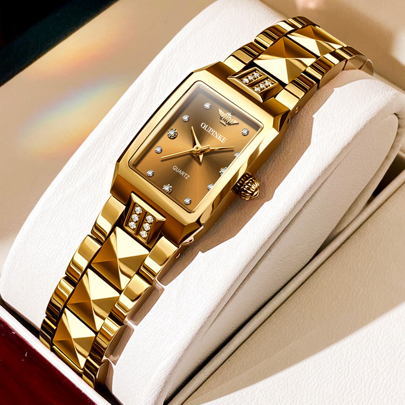 瑞士进口石英机芯方形表手表女士