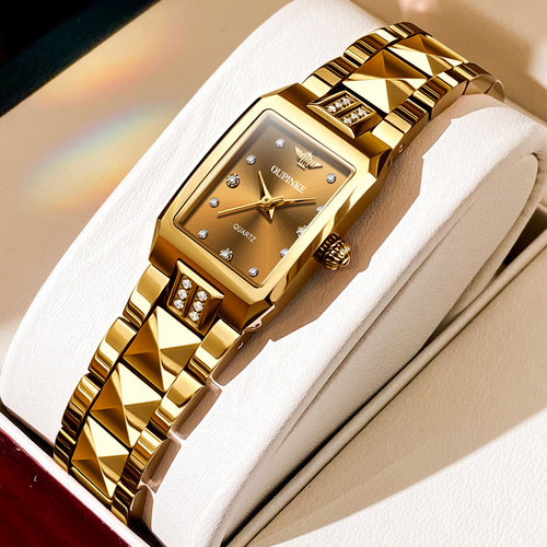 瑞士进口石英机芯方形表手表女士