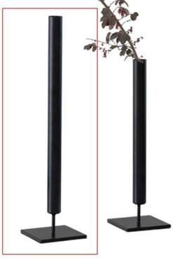 铁艺现代侘寂风百搭黑色摆件客厅玄关金属铁艺花器桌面插花架摆件