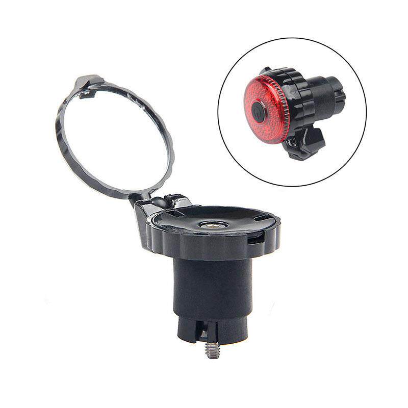 自行车把塞后视镜骑行配件公路车把堵带灯反光镜折叠安全镜