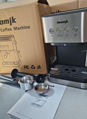 跨境coffee machine意式半自动咖啡机浓缩高压萃取打奶泡咖啡机