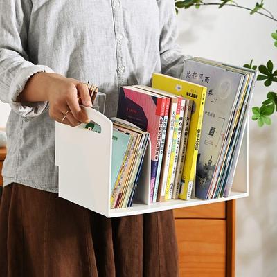 摩灰书本收纳架书桌置物架学生挡板书夹简易桌面书架ins风书立