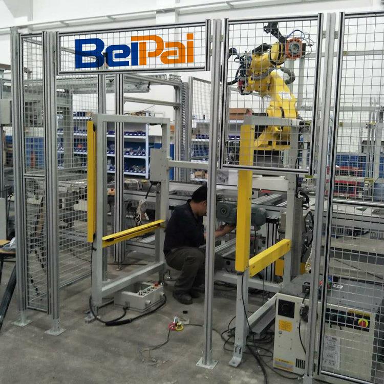 贝派4040欧标铝型材围栏机器人安全防护罩地脚连接件工业铝合金