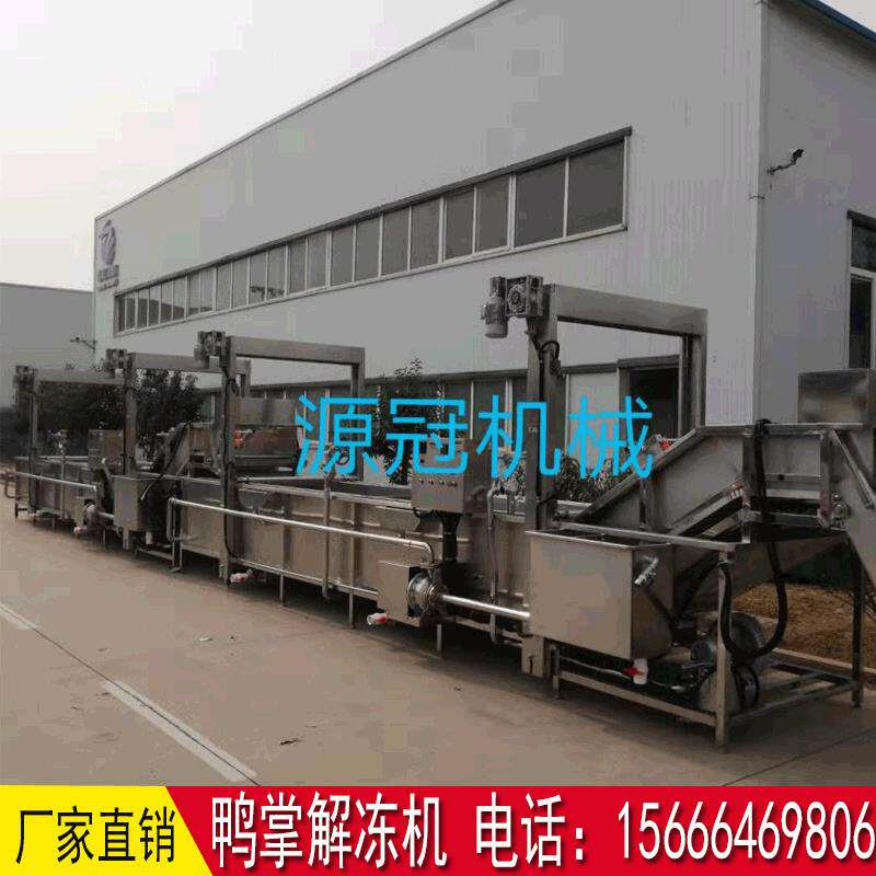 全自动肉类解冻机气泡式鸡翅化冻机玉米鸭掌常温水解冻流水线