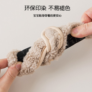 秋冬款厚款宝宝加厚保暖防滑学步袜子儿童软底地板袜羊羔毛女童