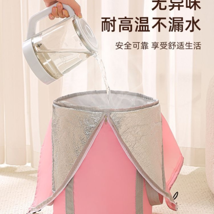 吴昕同款泡脚桶效果过膝泡脚专用桶熏蒸泡脚桶过小腿可折叠便携式