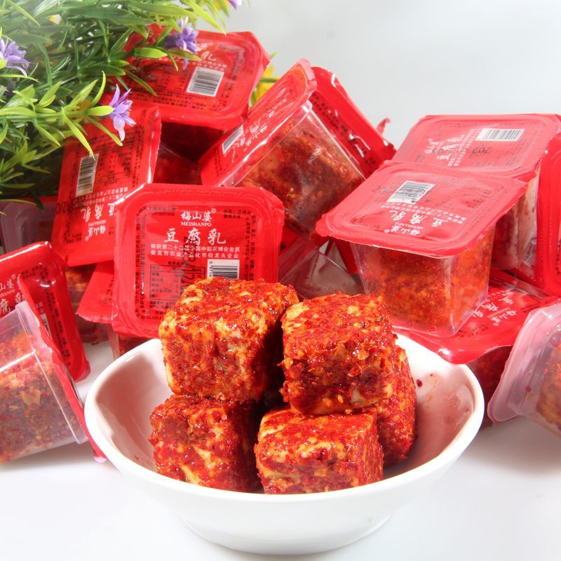 湖南农家手工自制香辣霉豆腐下饭菜果冻款无油豆腐乳独立包装猫鱼