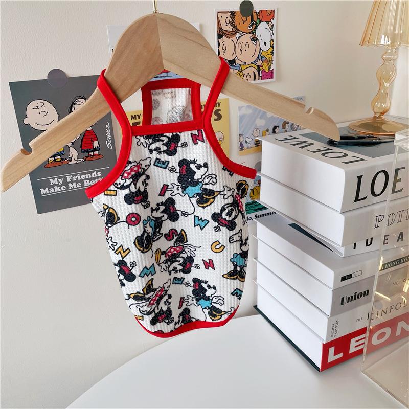 新款狗狗衣服夏季薄款吊带背心 法斗柯基雪纳瑞中小型犬宠物服饰