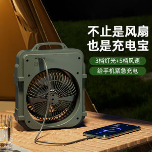 炎夏轻装露营纳凉+照明+充电宝