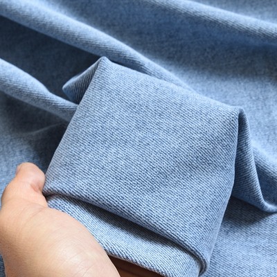 日本进口冈山kuroki高品质放心买水洗原浆色牛仔布料中厚软裤子裙