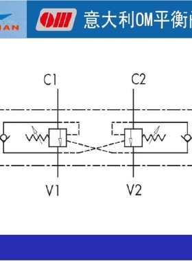 双向平衡阀V0420 V0430 V0431意大利OM管式液压平衡阀