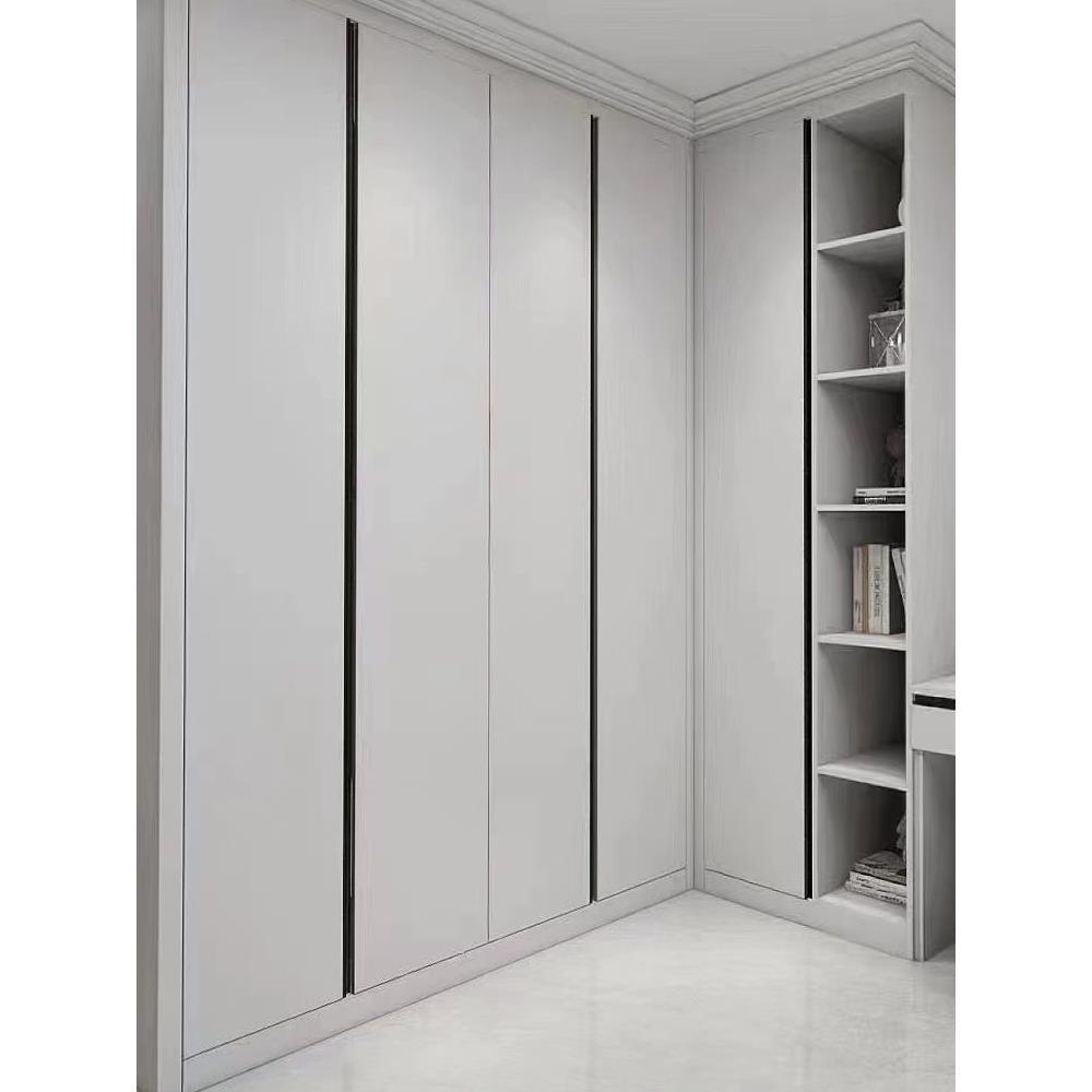 定制铝合金衣柜全屋全铝家具整体卧室现代简约开放式衣帽间平开门