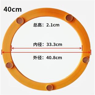 .金属餐桌转盘底座玻璃大理石旋转轴承圆桌家用饭桌旋转器转心轨