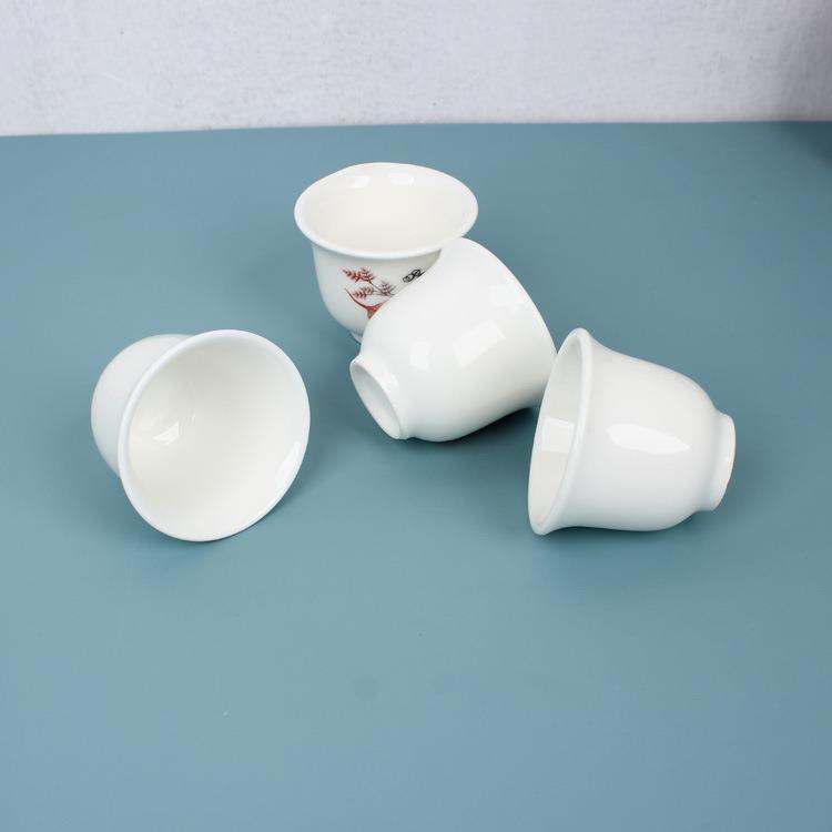 86M01两2陶瓷小酒盅酒馆商用复古烈酒杯跳舞道具祭祀敬酒杯酒盏60