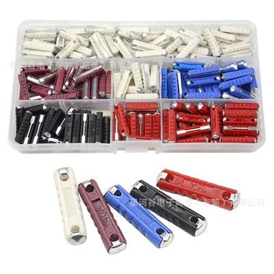 跨境供应 200PCS 盒装鱼雷保险丝5-40A 鱼雷状东欧汽车保险丝套件