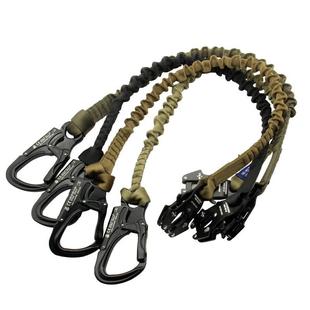 犀兕合甲 机降快速搭扣带海豹快速解脱弹力安全绳青蛙挂扣双头款