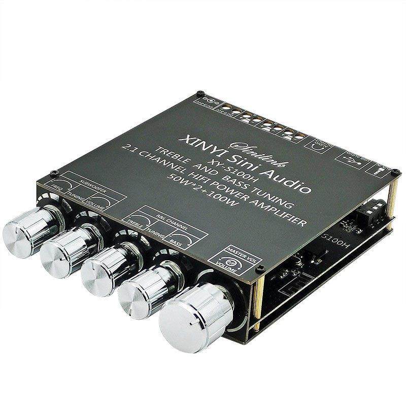 TPA3116D2蓝牙音频接收器数字功放板2.1声道大功率重低音炮音响箱