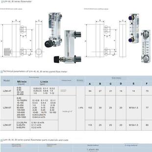 Lzm-6T金泰Zyia板式有机玻璃气液转子浮子气水小流量仪表
