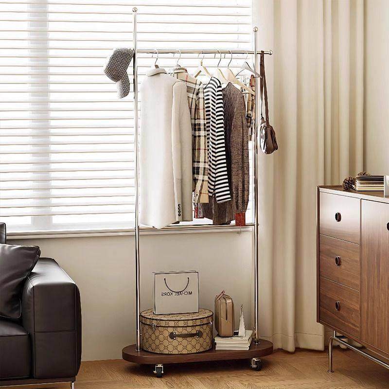 中古风挂衣架落地式2025新款入户可移动衣帽架卧室家用衣架置物架,收纳整理,床品/布艺晾晒架,淘宝优惠券,粉丝福利购,淘宝优惠卷