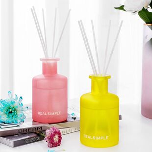 200ml彩色磨砂玻璃香薰家用室内持久空气清新卫生间精油厕所除臭