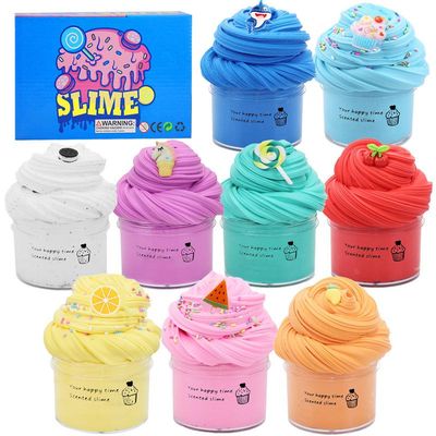 pcs棉花泥套装slimekit60ml彩泥