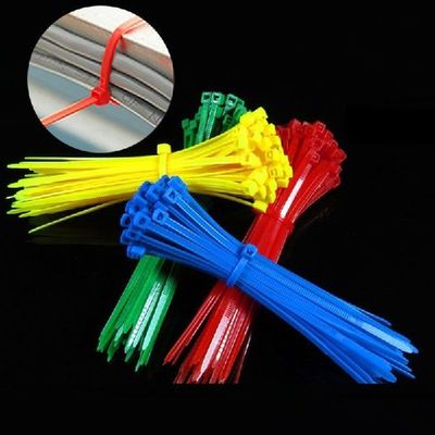 100pcs Easy Mark Nylon Cable Ties Tag Labels Plastic Loop