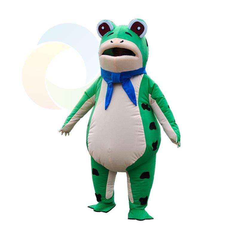 充气青蛙人偶服装可爱卡通玩偶气球表演服孤寡搞笑儿童版成人夏款