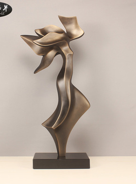 雕塑艺术品摆件抽象人物家居饰品酒店玄关摆放轻奢现代样板房客厅