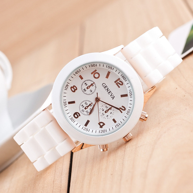 2019 Unisex Casual Geneva Quartz Watch Women Analog Silicone