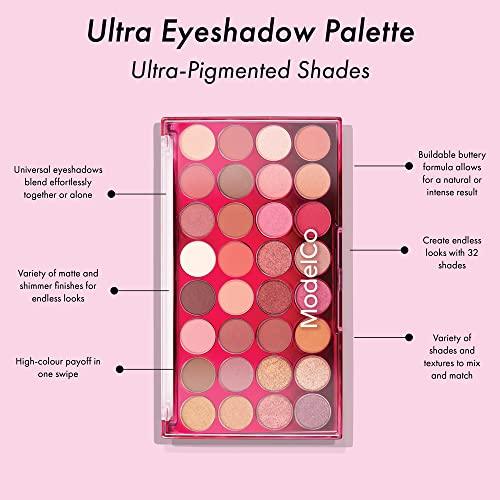 MODELCO Ultra Eyeshadow Palette - High-Color Payoff - Featur