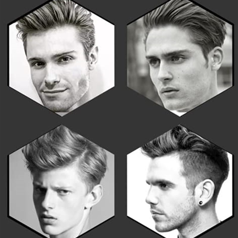 HLLMX 2 PCS Hair Cutting Comb Professional Styling Clipper C