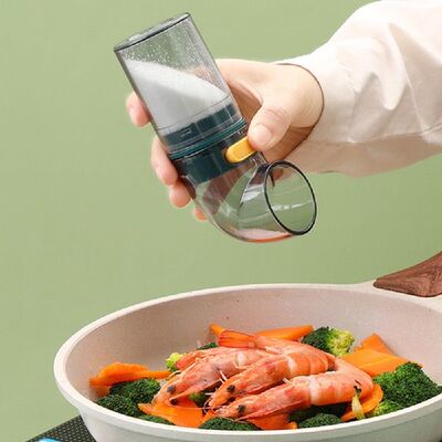 极速1/2/3 PCS Quantitative Salt Shaker Each Press 0.5g Clear