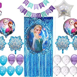 Frozen Birthday Party Supplies. Elsa and Anna Balloon Bouque