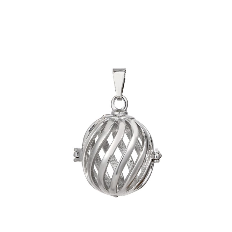 Harmony Bola Locket Cage can open pendant can put pearl me