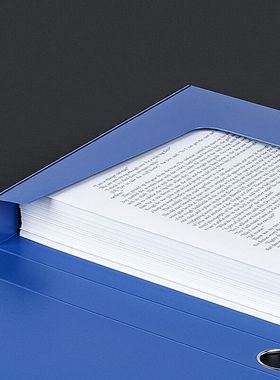 广博(GuangBo)10只装35mm粘扣A4文件盒/档案盒/资料盒蓝色A8029