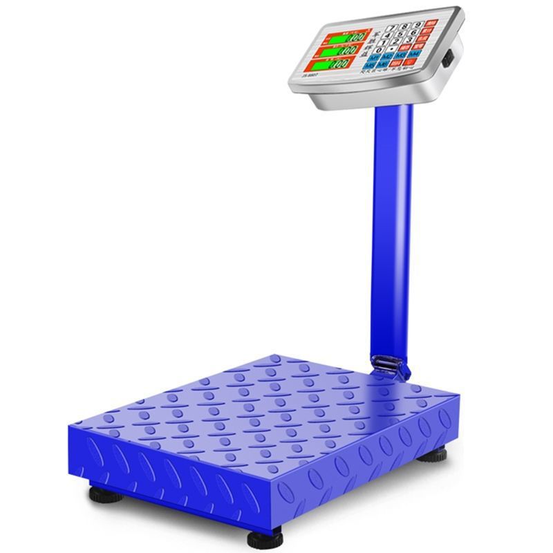 电子台秤称重器大型电子秤商用称家用公斤电子磅摺叠快递秤100KG