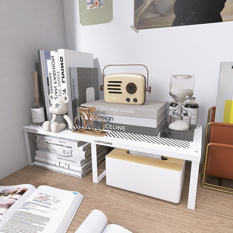 桌面置物架多层办公室书桌工位文具书架杂物桌上增高分层收纳架子,收纳整理,书桌收纳置物架,淘宝优惠券,粉丝福利购,淘宝优惠卷