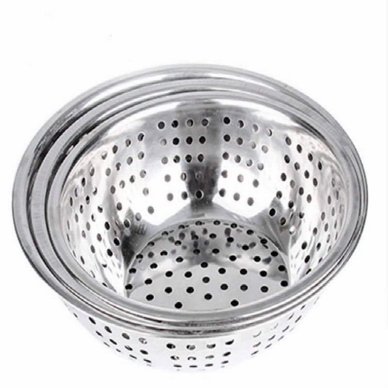 包邮不锈钢大孔洗菜盆洗物筛加深大漏盆特厚大眼水果菜篮沥水套盆,餐饮具,盆,淘宝优惠券,粉丝福利购,淘宝优惠卷
