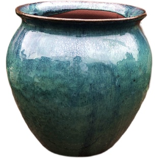 手工粗陶高大陶罐手绘坛子多肉花盆法师老桩盆花卉植物盆大盆兰花